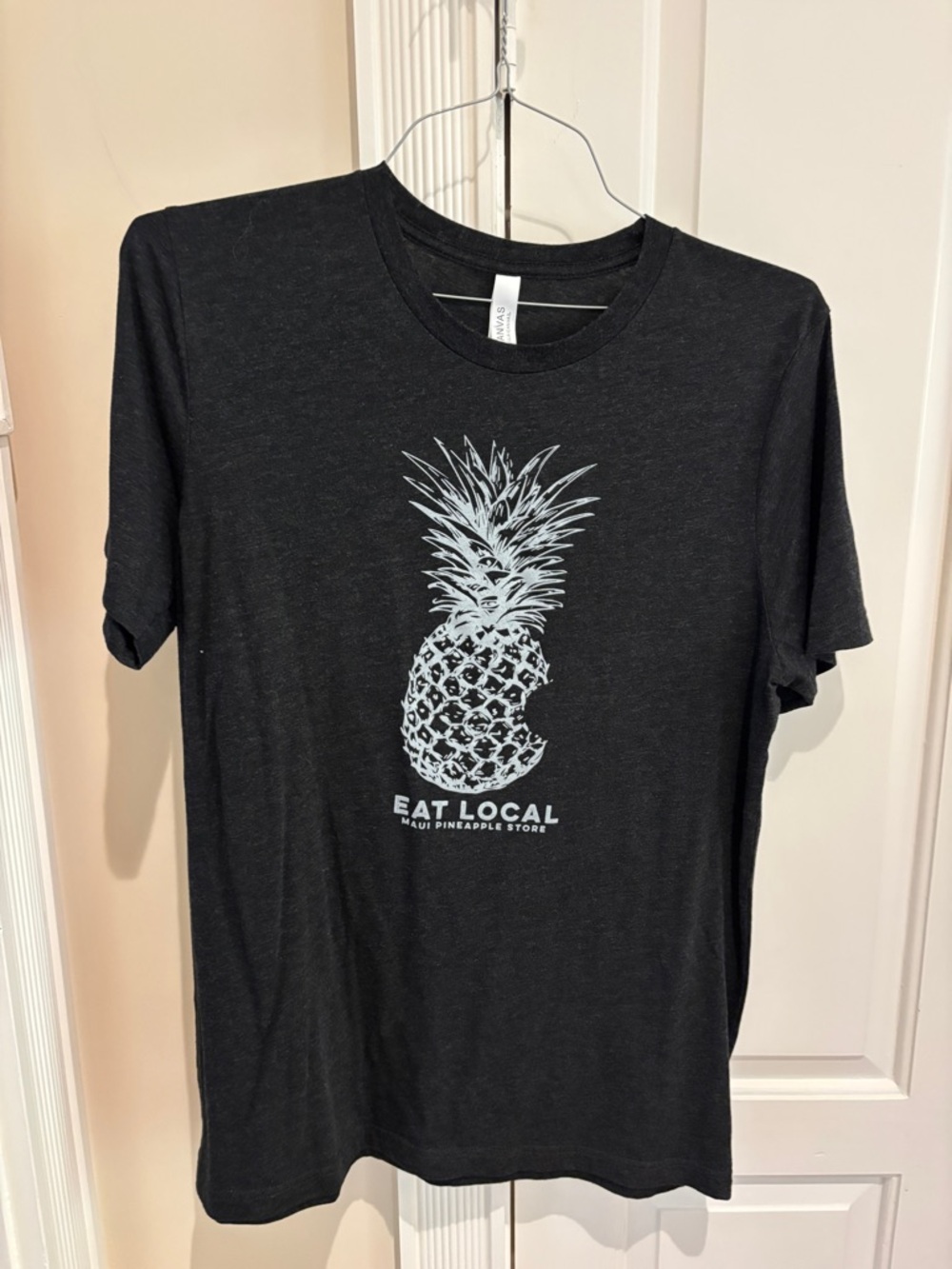 Eat Local Pineapple Graphic Tee - Black from Maui Pineapple Store